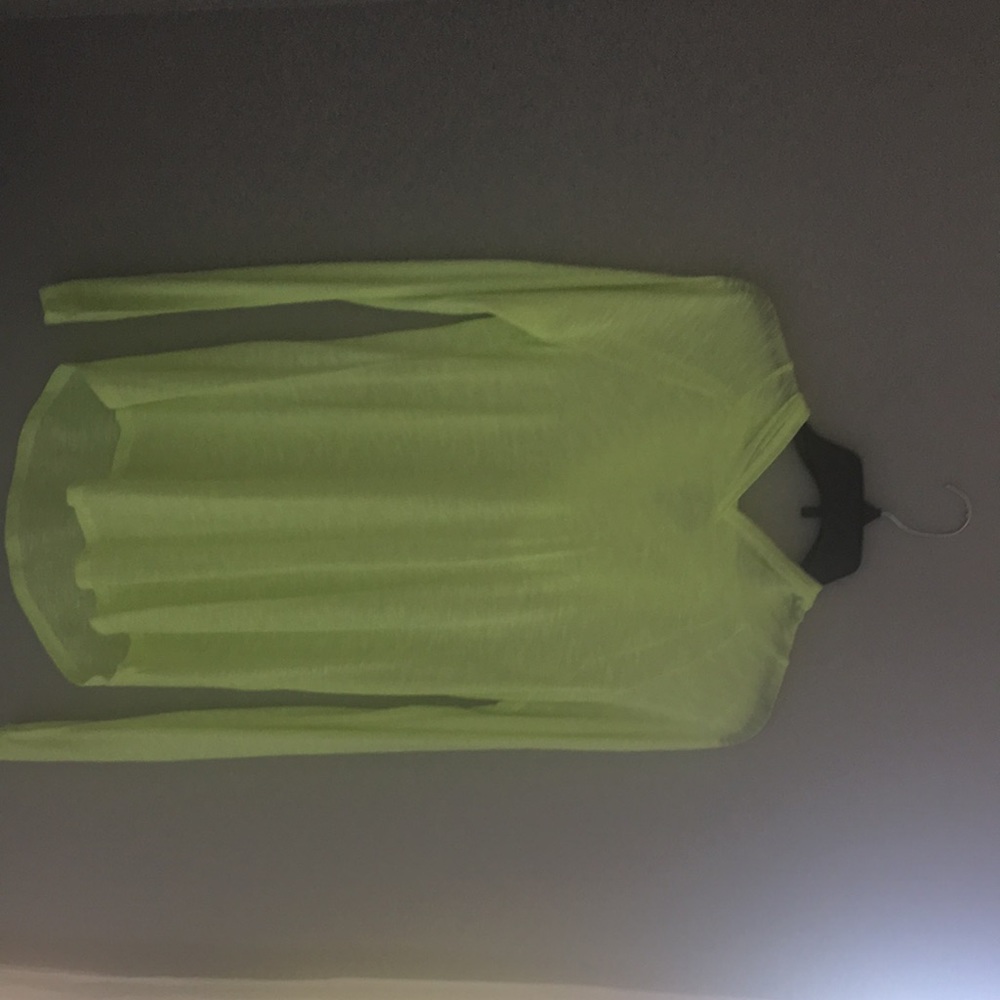 Neon green/yellow drapey hoody